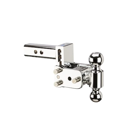 B&W Towing B&W Tow And Stow Dual Ball 2 Adj Ball Mount 3 Drop/3-1/2 Rise, Chrome TS10033C